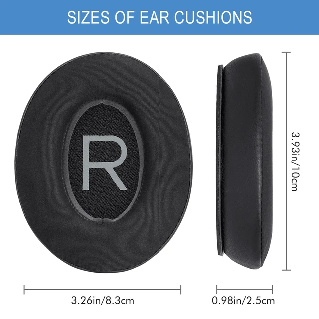 Alt view image 6 of 7 - Replacement Ear Pads for Bose QC45 & QC SE Headphones (Cooling Gel) Earpads Ear Cushions for Bose QuietComfort 45 & Quiet Comfort SE, Softer Protein Leather, Noise Isolation Memory Foam