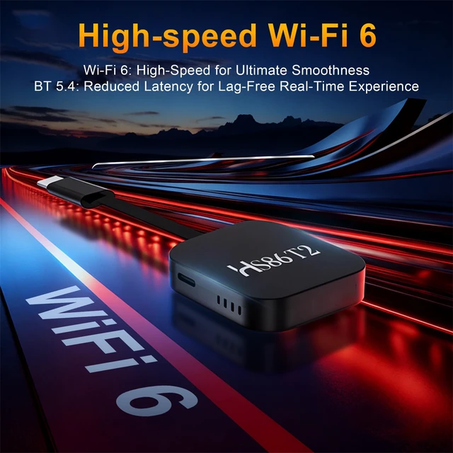 Alt view image 4 of 7 - Android 14.0 TV Stick HS86 T2 4K 2GB RAM 16GB ROM Dual Wi-Fi BT5.4 2.4G/5GHz Dual Band Wi-Fi, Bluetooth 5.4, Remote Control Included, 4K Ultra HD Decoding, Black Smart Streaming Media Stick