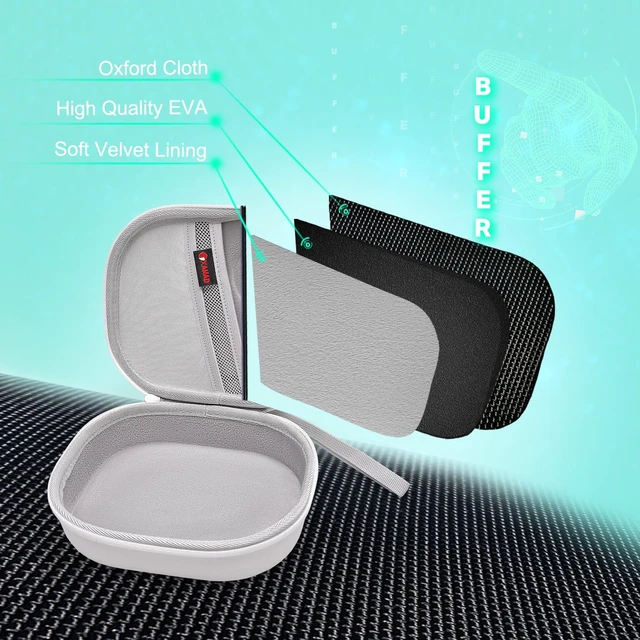 Alt view image 4 of 7 - Hard Case for Bose QuietComfort, QC Ultra, QC 45, QC 35, QC45 SE, QC SE or Skullcandy Crusher Evo, Hesh ANC, Hesh Evo, Crusher ANC 2, Crusher, Riff 2 Noise Headphones (White)