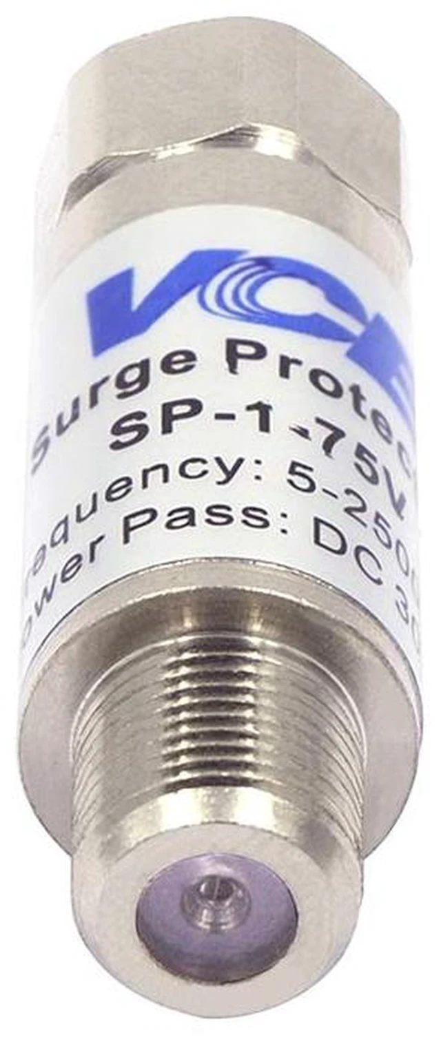 Alt view image 3 of 6 - Coaxial Surge Protector 75 Ohm 5-2500MHz TV Antenna Satellite in-Line 2 Protects Coaxial TV Antenna and Satellite from Lightning