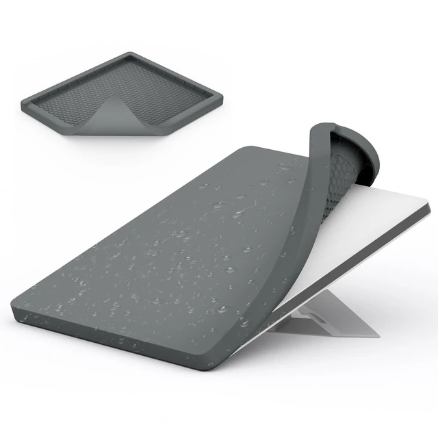 Main image of Starlink Mini Silicone Cover for Starlink Mini Accessories Protective Case Waterproof Weatherproof Antenna Protective Cover Protector,Travel Outdoor Camping Portable All-Round Protection Case Grey
