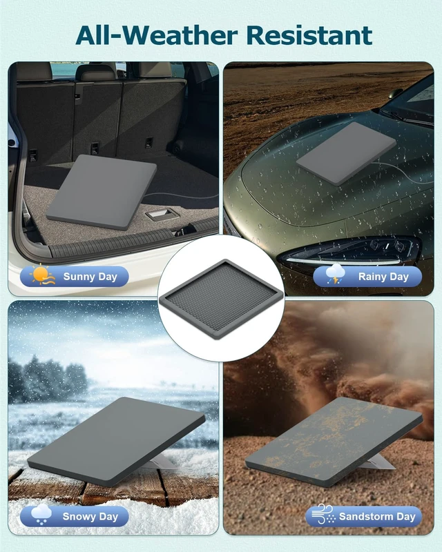 Alt view image 6 of 6 - Starlink Mini Silicone Cover for Starlink Mini Accessories Protective Case Waterproof Weatherproof Antenna Protective Cover Protector,Travel Outdoor Camping Portable All-Round Protection Case Grey