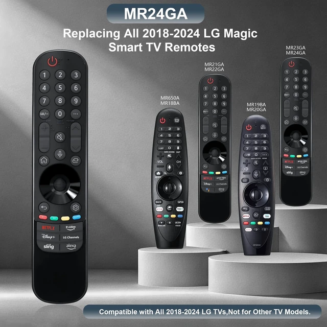 Alt view image 3 of 7 - Replacement for LG TV Remote, for 2019-2025 LG Remote Control for Smart TVs AN-MR24GA with Voice and Pointer Function, for All LG Magic Remote Compatible with All UHD OLED QNED NanoCell 4K 8K Smart TV