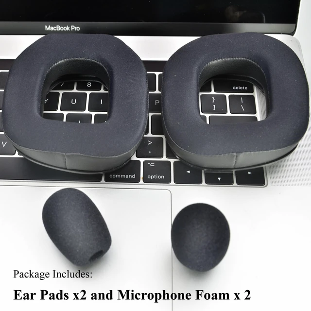 Alt view image 6 of 6 - Earpads for Astro A50 Gen4 / A50 Gen5 / A50X (Cooling Gel) Ear pads and Microphone Foam, Upgrade High-Density Noise Cancelling Foam, Ear Cushions Added Thickness