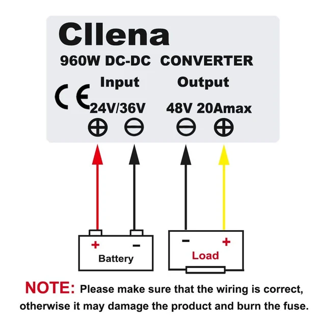 Alt view image 7 of 7 - Waterproof DC/DC 24V 36V to 48V Boost Converter 20A 960W Step Up Voltage Regulator Module Car Power Supply Voltage Transformer (Input 20V-42V)