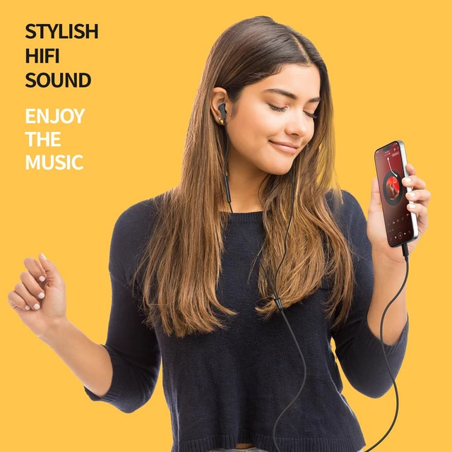Alt view image 7 of 7 - Lightning Headphones Wired HiFi Earphones for iPhone 14 13 12 11 Pro Max Noise Isolating with Mic in-Ear Buds & Volume Control for XSMAX XR 8plus no Bluetooth