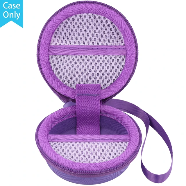 Alt view image 3 of 7 - Hard Travel Case for Anker Soundcore Sleep A30/A20 Earbuds,Purple EVA Hard Shell, Mesh Pocket Accessory Storage, Impact Resistant Protection, Travel-Ready Portable, Protective Case Only