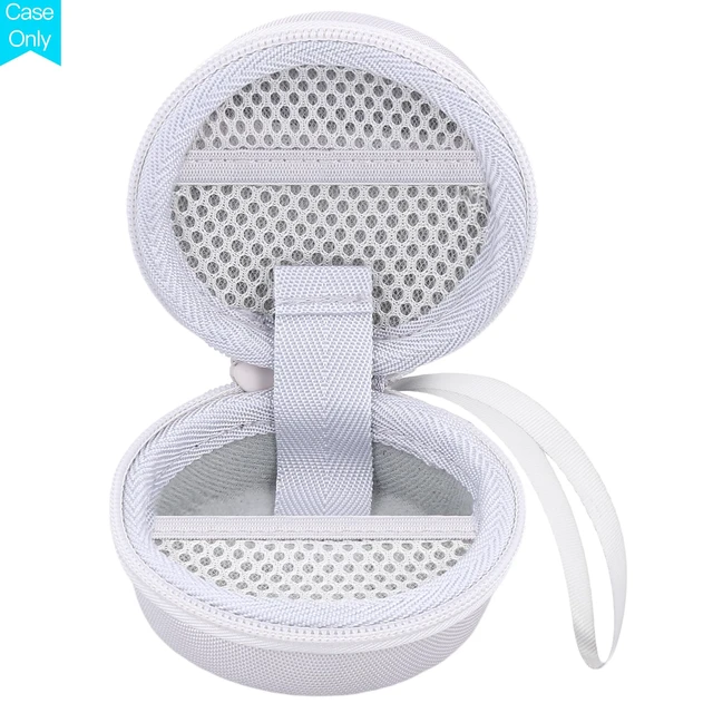Alt view image 3 of 7 - Hard Travel Case for Anker Soundcore Sleep A30/A20 Earbuds,White EVA Hard Shell, Mesh Pocket Accessory Storage, Impact Resistant Protection, Travel-Ready Portable, Protective Case Only