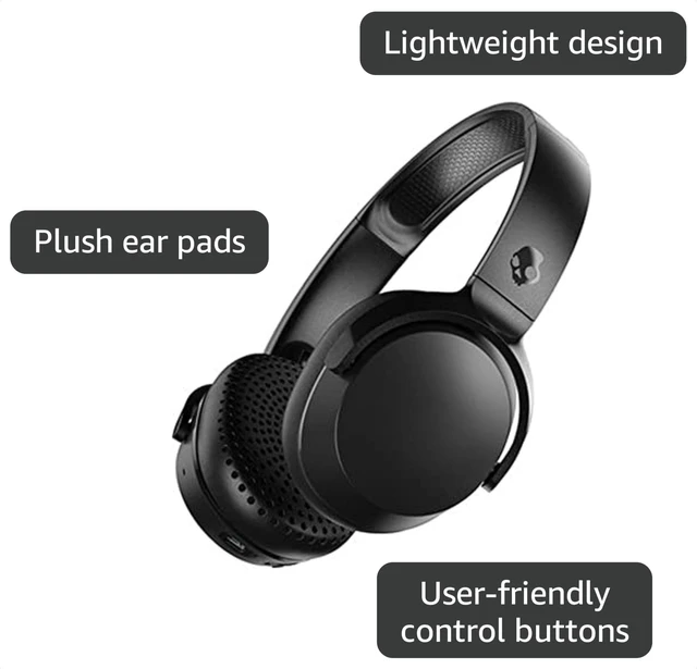 Alt view image 3 of 5 - Riff Wireless On-Ear Headphones - Black