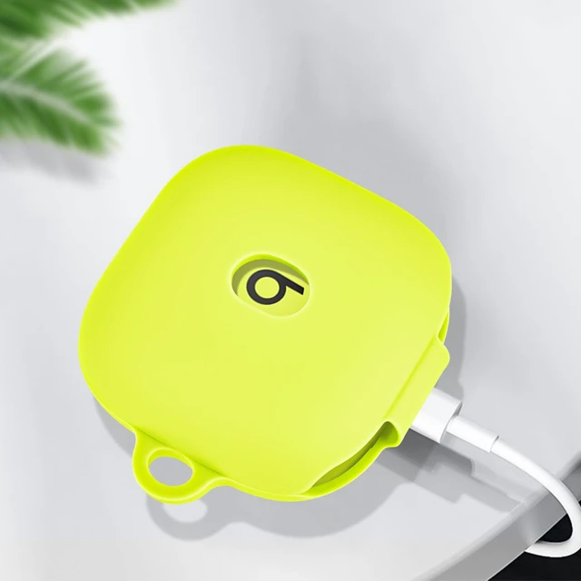 Alt view image 4 of 7 - Case for Beats Fit Pro Cover, Soft Case for Apple Beats Fit Pro 2021 Silicone Protective Beats Pro Case Shockproof Beat Pro Fit Case Logo Visible Beats Earbud Case Cover with Keychain