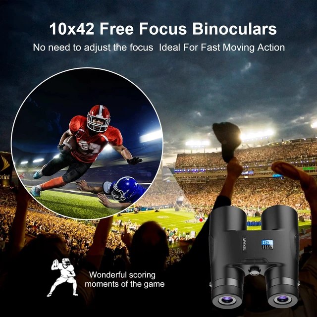 Alt view image 2 of 6 - 10x42 Focus-Free Binoculars,Professional High Powered HD Large View Focus-Free Binoculars,with BAK-9 Prism FMC Lens for Bird Watching Hunting Trave Watching Sport Events