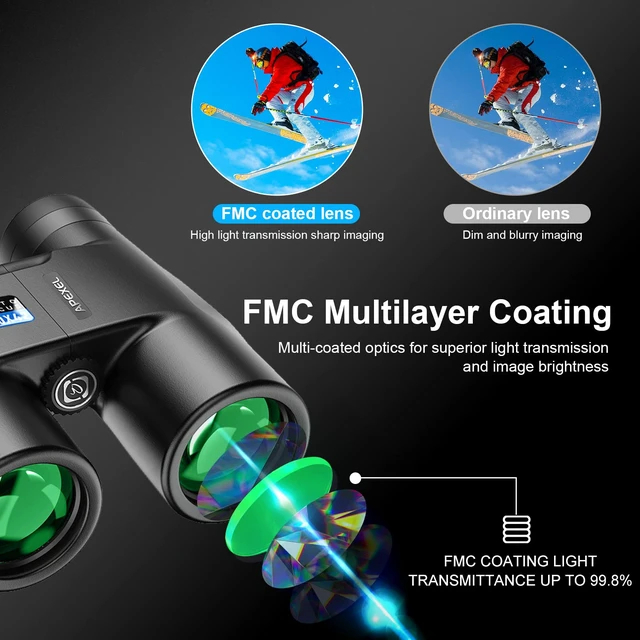 Alt view image 3 of 6 - 10x42 Focus-Free Binoculars,Professional High Powered HD Large View Focus-Free Binoculars,with BAK-9 Prism FMC Lens for Bird Watching Hunting Trave Watching Sport Events