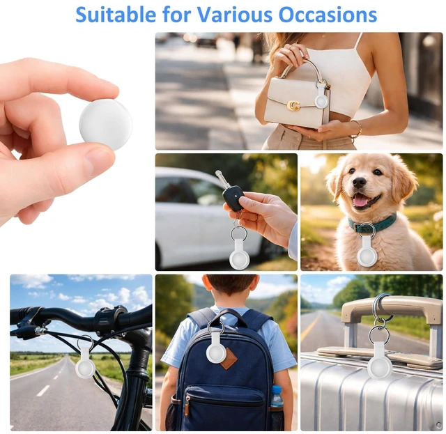 Alt view image 6 of 7 - Smart Tracker Tags Bluetooth Item Finder for Android & iOS Works with Apple Find My & Android Find My Device, Luggage Tracker for Keys, Wallet, Backpack & Suitcase, Anti-Lost