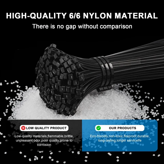 Alt view image 3 of 7 - Zip Ties 12 Inch - 500 Pcs Black Zip Ties for Indoor and Outdoor Use Zip Ties 60lbs Tensile Strength, Self-Locking Cable Ties, UV Resistant Flame Retardant Nylon Zipties Cable Management