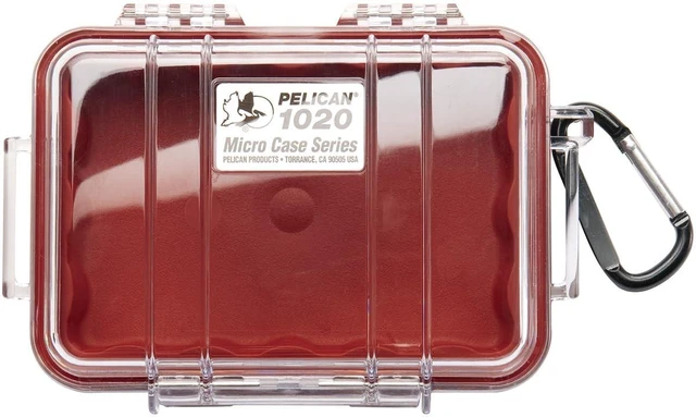 Alt view image 3 of 4 - 1020 Micro Case (Red/Clear)
