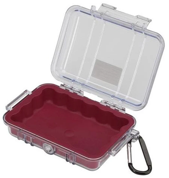 Alt view image 4 of 4 - 1020 Micro Case (Red/Clear)