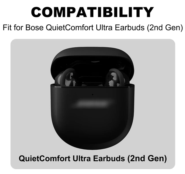 Alt view image 2 of 7 - Replacement Ear Tips for Bose QuietComfort Ultra Earbuds 1/2nd Gen Soft Silicone Eartips with Portable Storage Box (3 Pairs, Black, S/M/L)