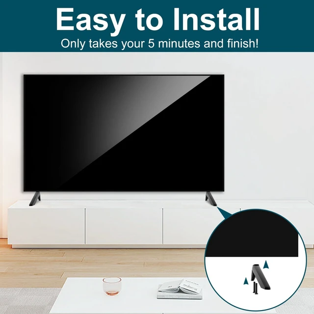 Alt view image 7 of 7 - TV Stand for Insignia TV Stand Legs, Only for Insignia NS-40DR420NA16 NS-24F201NA23 NS-43DR620NA18 NS-48DR420NA16 NS-55DR710NA17, for Insignia TV Base Stand with Screws Set