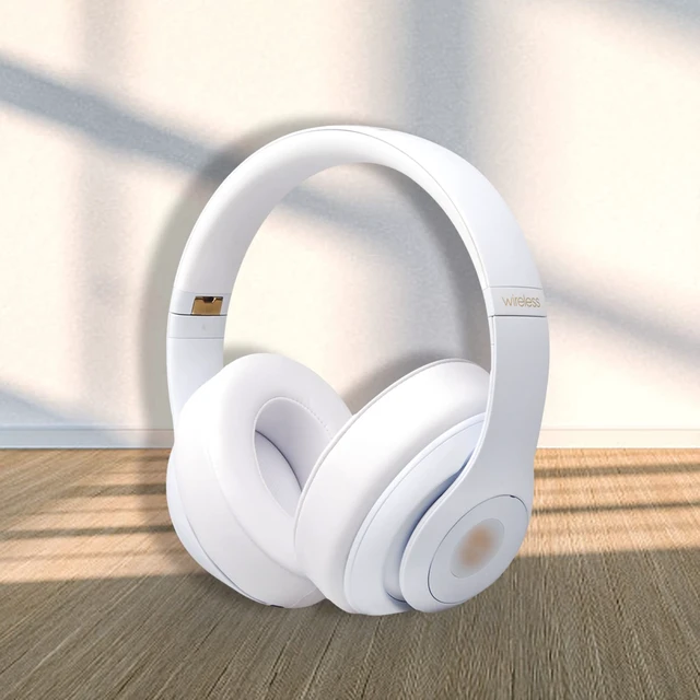 Alt view image 7 of 7 - Replacement Ear Pads for Beats Studio 2 & 3 Headphone Ear Cushions Stronger Adhesive Tape Thicker Memory Foam (White)