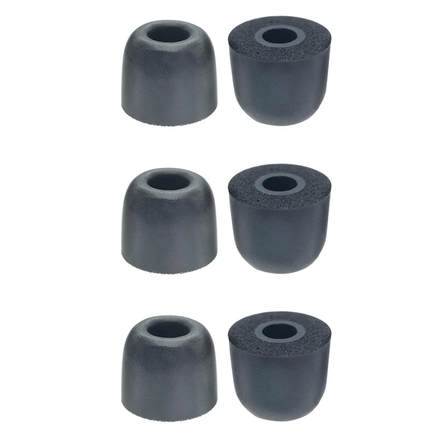 Main image of Replacement Ear Tips for Axil GS Extreme 2.0/3.0, XCOR PRO, Medium Foam Earbuds Tips, Comfort Fit, 3 Pairs, Black
