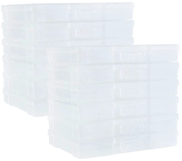 Main image of 5" x 7" Photo Storage Case, 12 Inner Photo Organizer Keeper, Extra Large Storage Picture Boxes, Seed Storage, Transparent Craft Keeper (12 PACK)