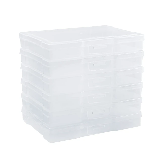 Alt view image 3 of 7 - 5" x 7" Photo Storage Case, 12 Inner Photo Organizer Keeper, Extra Large Storage Picture Boxes, Seed Storage, Transparent Craft Keeper (12 PACK)