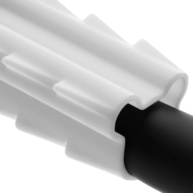 Alt view image 5 of 7 - Single Feed-Through Bushing for RG6 Coaxial Cable Indoor/Outdoor Cable Passthrough/Cover for Walls, Cabinets - Feed-Thru Grommet Replaces Coax Wallplate - White, 100 PCS