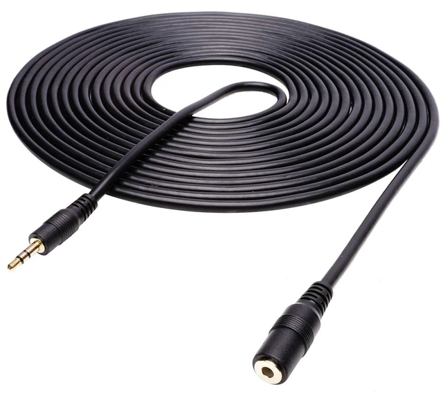 Main image of MC20 3.5mm Audio Cable - 3.5mm TRS Female to Male 20ft Extension Cord for Microphones, Headphones, and More