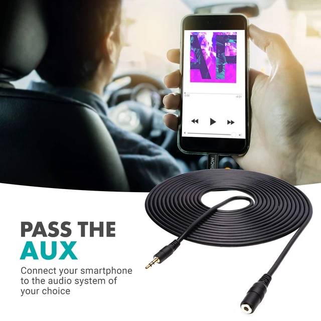 Alt view image 5 of 7 - MC20 3.5mm Audio Cable - 3.5mm TRS Female to Male 20ft Extension Cord for Microphones, Headphones, and More