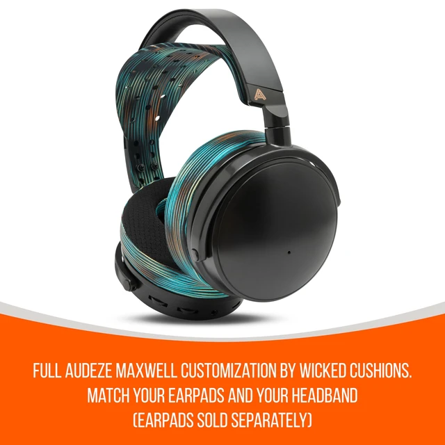Alt view image 6 of 7 - HeadbandZ XL Maxwell - Wide Headband for Audeze Maxwell 1, 2 & 2 ANC Made by Wicked Cushions Wider Weight-Distributing Design The Simulation