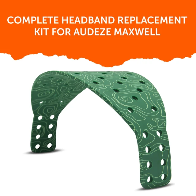 Alt view image 5 of 7 - HeadbandZ XL Maxwell - Wide Headband for Audeze Maxwell 1, 2 & 2 ANC Made by Wicked Cushions Wider Weight-Distributing Design Emerald Tide