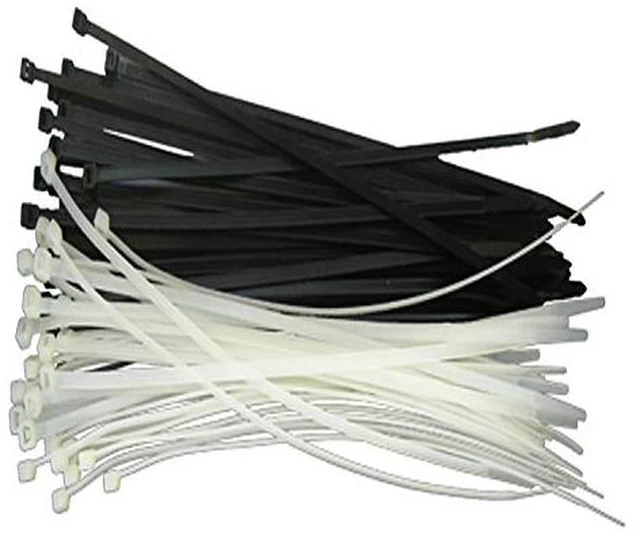 Alt view image 4 of 7 - 4 Inch White Zip Ties (1000 Pieces), 18lb Strength, Nylon Cable Wire Ties