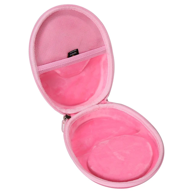 Alt view image 2 of 7 - Case Compatible with Belkin SoundForm Mini - Wireless Bluetooth Headphones, Storage Portable Bag for Accessories -Pink (Case Only)