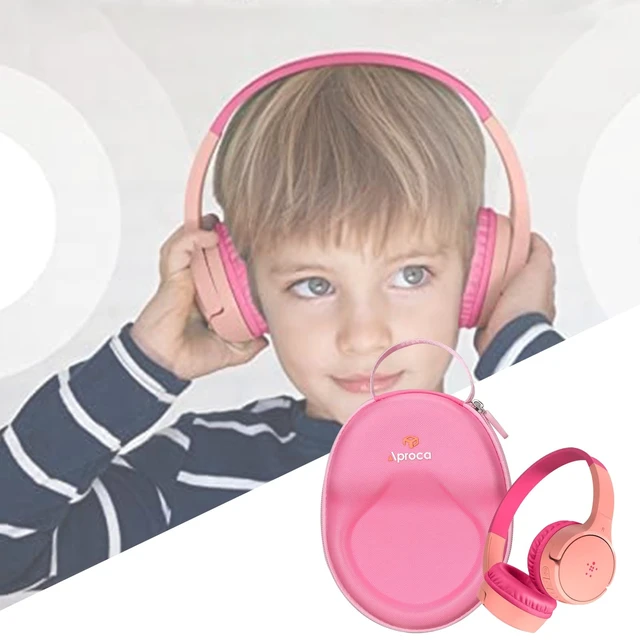 Alt view image 4 of 7 - Case Compatible with Belkin SoundForm Mini - Wireless Bluetooth Headphones, Storage Portable Bag for Accessories -Pink (Case Only)
