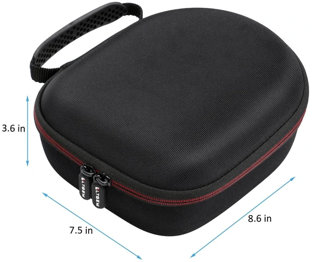 Alt view image 2 of 7 - Case for Sennheiser HD 599 SE/600/280 Pro/599/620S Headphone Black Hard Carrying Travel Case for Sennheiser Headphone