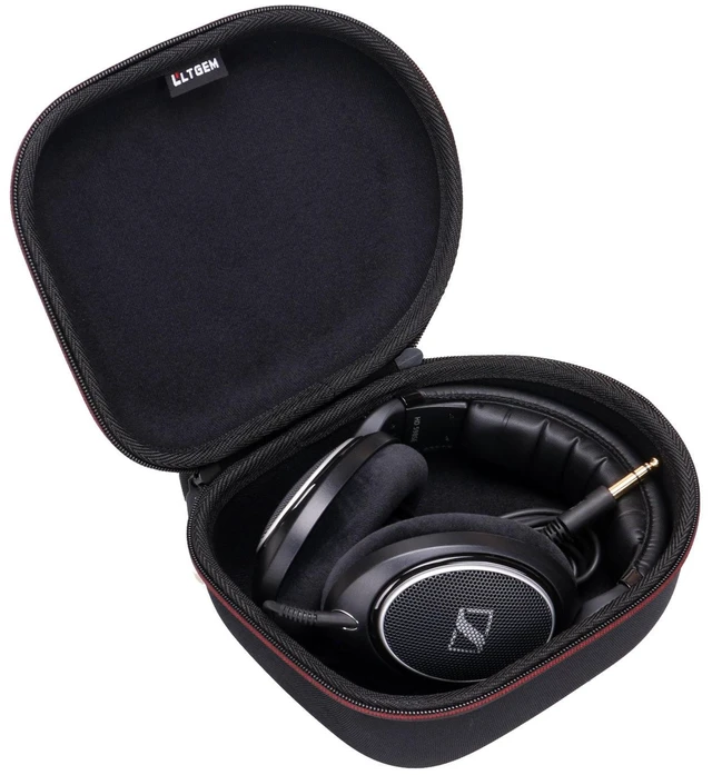 Main image of Case for Sennheiser HD 599 SE/600/280 Pro/599/620S Headphone Black Hard Carrying Travel Case for Sennheiser Headphone