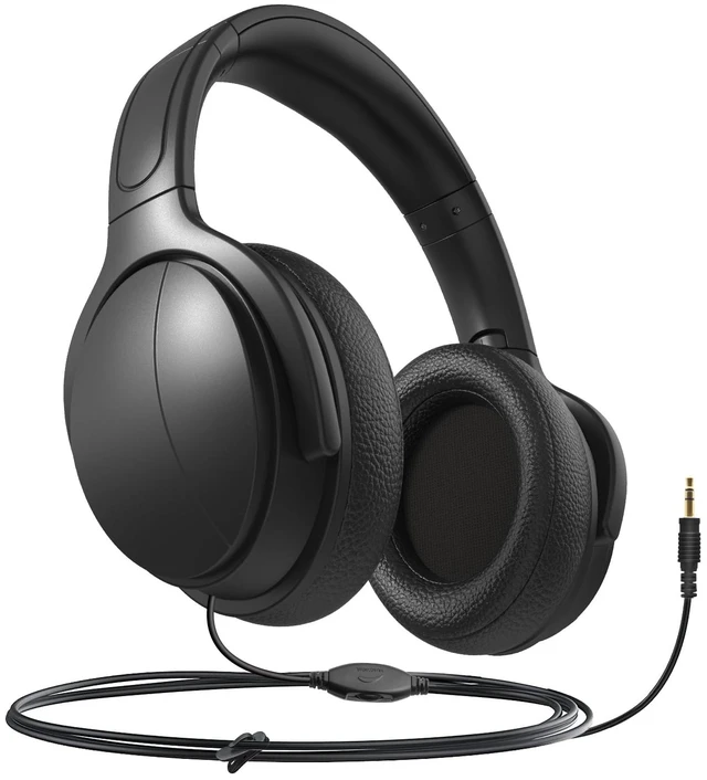 Main image of Long Cord Wired Headphones for tv with Volume Control, Over Ear Headphone tv Watching for Seniors with Extra Long Cord, Universal 3.5mm AUX Audio(19.6FT)