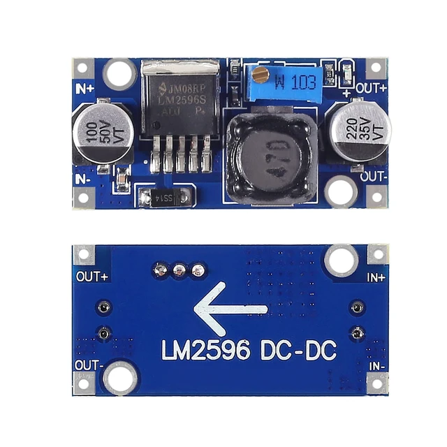 Alt view image 2 of 6 - 20Pcs LM2596 Power Converter Step Down Module DC to DC Buck Converter 3.2V-35V to DC1.25V-30V Voltage Regulator Power Supply Module LM2596S
