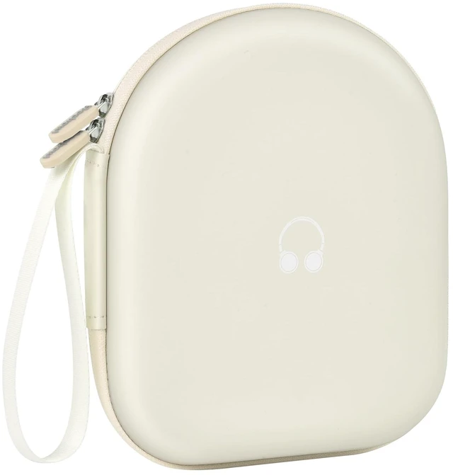 Main image of Headphone Case for JBL Tune 510BT/520BT and Sony WH-CH520-Beige Also Compatible with JBL Tune 500/660 and Live 460NC/670NC; PU Shell and Velvet Lining Cushion Gear, Case Only