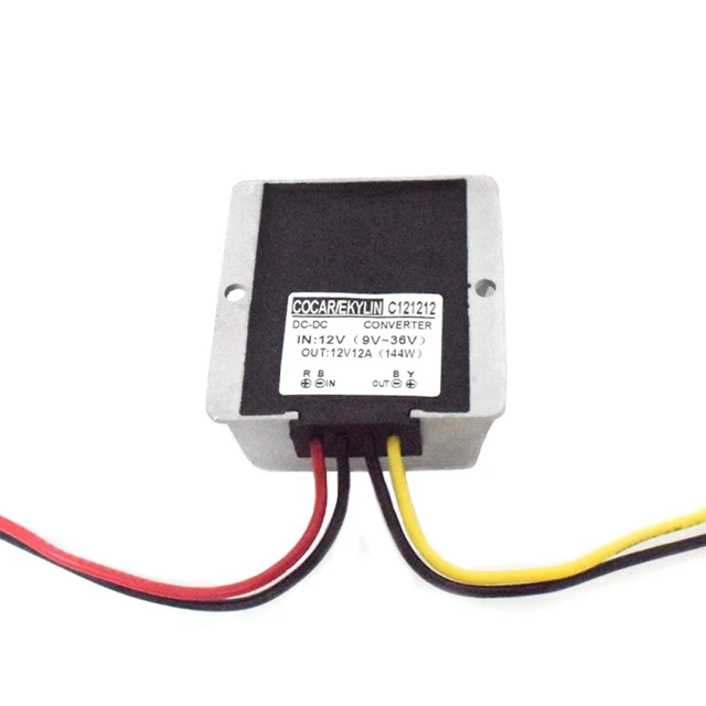 Alt view image 2 of 7 - Car Voltage Stabilizer, DC 12V Regulator Surge Protector 144W Heavy Duty for Car Battery Auto Truck Vehicle Boat Motor Solar System Protection (DC 10-36V Input, DC 12V Output)