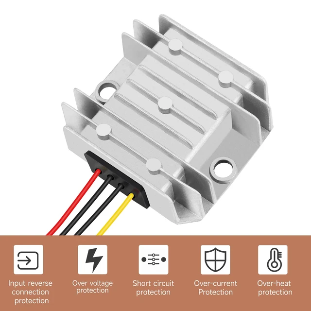 Alt view image 5 of 7 - 10A 50W DC-DC 12V 24V to 5V Converter Buck Regulator Waterproof Power Supply Voltage Transformer Module