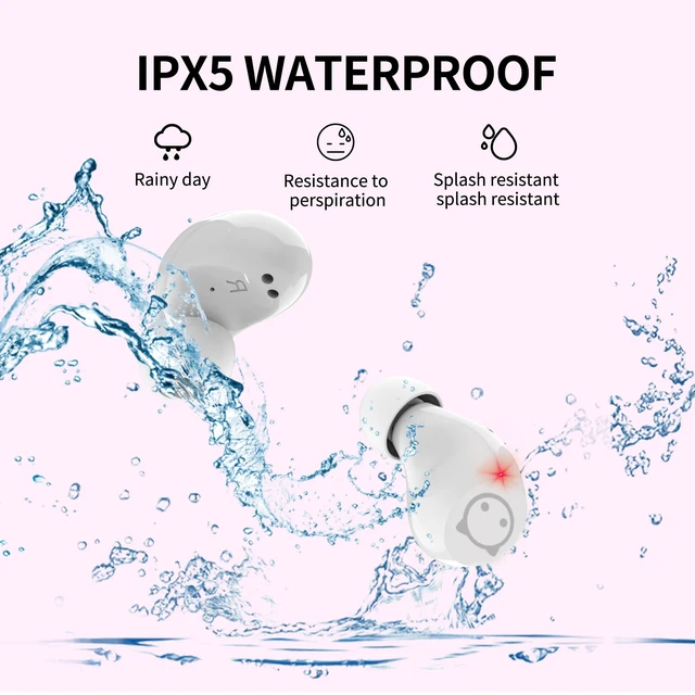 Alt view image 4 of 7 - Wireless Earbuds,Cartoon Wireless Bluetooth 5.0 Headset Built-in Mic,Cute Panda Earbuds,IPX5 Waterproof Headphones,Wireless Sports Earphones,36H Playtime HiFi Stereo Deep Bass Earbuds