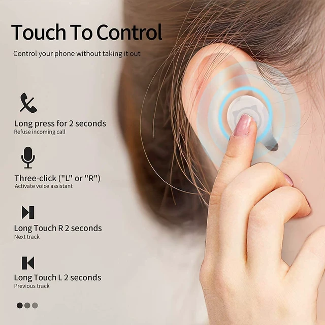 Alt view image 6 of 7 - Wireless Earbuds,Cartoon Wireless Bluetooth 5.0 Headset Built-in Mic,Cute Panda Earbuds,IPX5 Waterproof Headphones,Wireless Sports Earphones,36H Playtime HiFi Stereo Deep Bass Earbuds