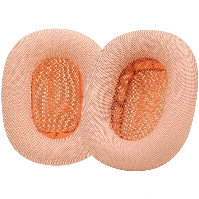 Alt view image 7 of 7 - Ear Cushions Compatible with AirPods Max, Orange Protein Leather, Gel& Memory Foam, For 2024 Version Airpods Max 2