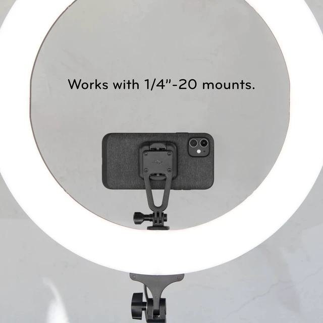 Alt view image 7 of 7 - Mobile Creator Kit, Black, Aluminum Body, SlimLink Connects to Mobile Cases, MagSafe Compatible, Minimalist Design, Phone Mount for iPhone, Samsung and Google Pixel Phones
