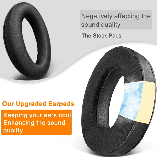 Alt view image 6 of 7 - Cooling Earpads for Bose Aviation (A20/X A10) - Black Not Fit Bose A30 Aviation Headphones