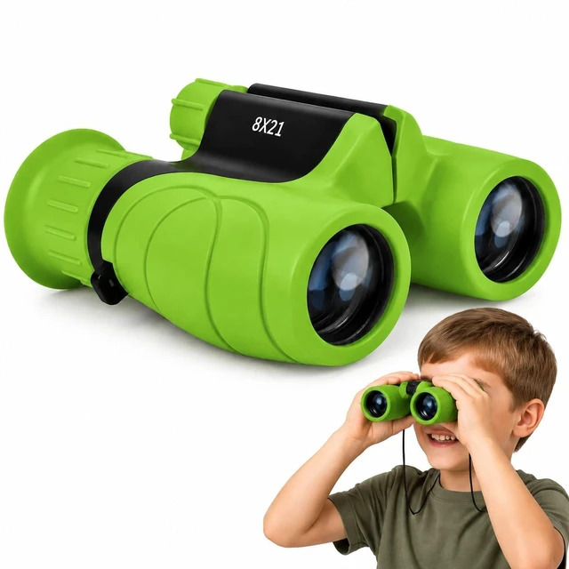 Main image of Kids Binoculars Shockproof 8 x 21 High Resolution for 3-12 Boys and Girls,Perfect for Bird Watching, Hiking,Camping,Travel, Christmas Birthday Gift