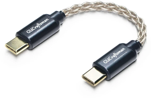 Main image of USB C Type C to Type C Headphone Amplifier Cable 6N Single Crystal Silver for FiiO BTR5 Q1 Q3 Q3s Qudelix 5K xDuoo Link2 XD-05PLUS E1DA 9038G3 9038S 9038D Lotoo PAW S2¡