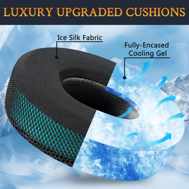 Alt view image 4 of 6 - Cooling Gel Earpads Replacement for Beats Solo 2 & Solo 3 Wireless On-Ear Headphones, Ear Pads Cushions with High-Density Noise Isolation Foam, Added Thickness - Dark Green