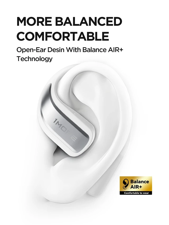 Alt view image 2 of 7 - S70 Open Ear Headphones - True Wireless Bluetooth Earbuds, Comfortable Out of Ear Earbuds, Balance AIR+, IPX5 Waterproof, 40H Playtime, App Control, Clear Calls